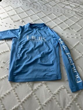 Huk Blue Performance Fishing Long Sleeve Shirt
